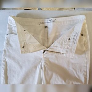 Universal Thread High Rise Skinny Crop White Jeans 10